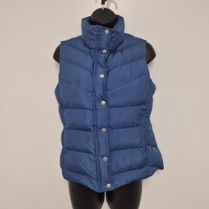 J. Crew Factory Down Filled Puffer Vest Blue sz XS